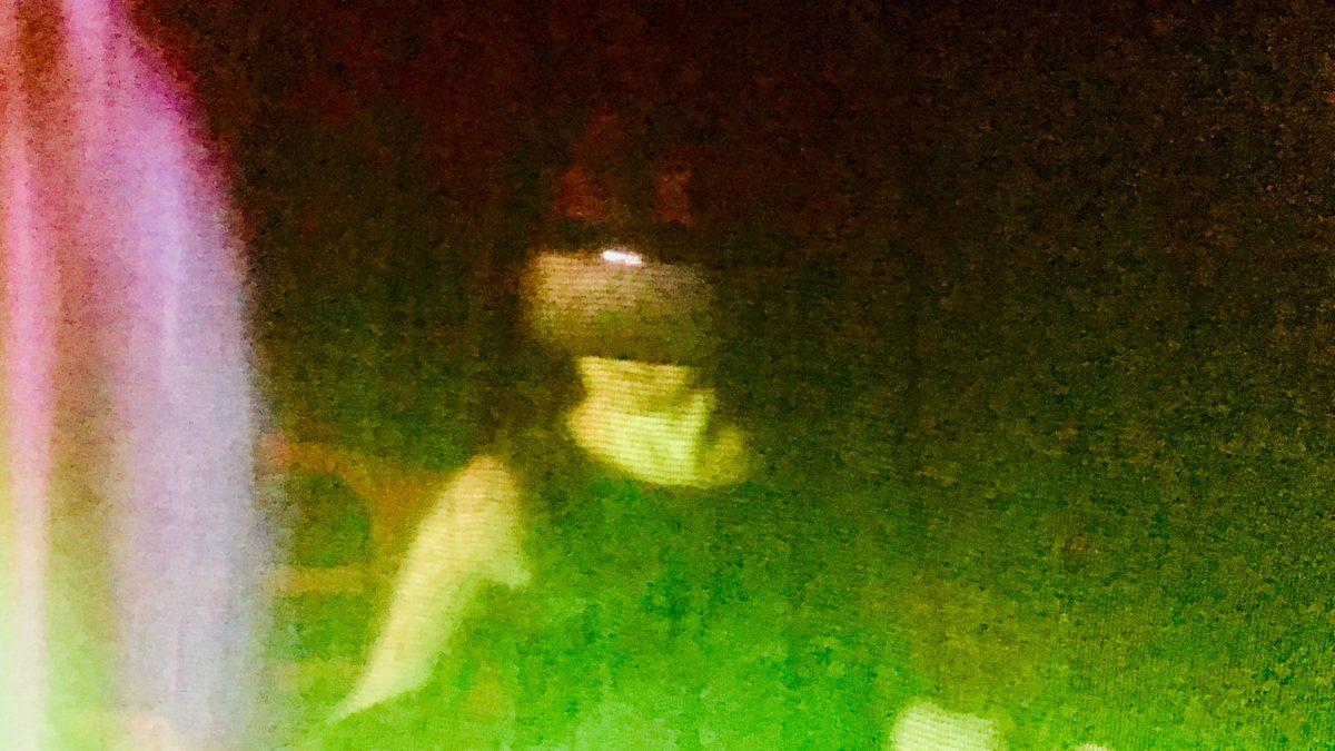 Jo Mangan during rehearsal and development for The Performance Corporation's Virtual Reality work
