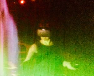 Jo Mangan during rehearsal and development for The Performance Corporation's Virtual Reality work